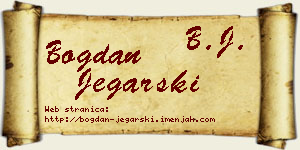 Bogdan Jegarski vizit kartica